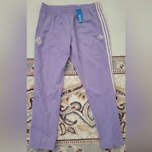 Adidas Men Real Madrid Lavender Joggers NWT